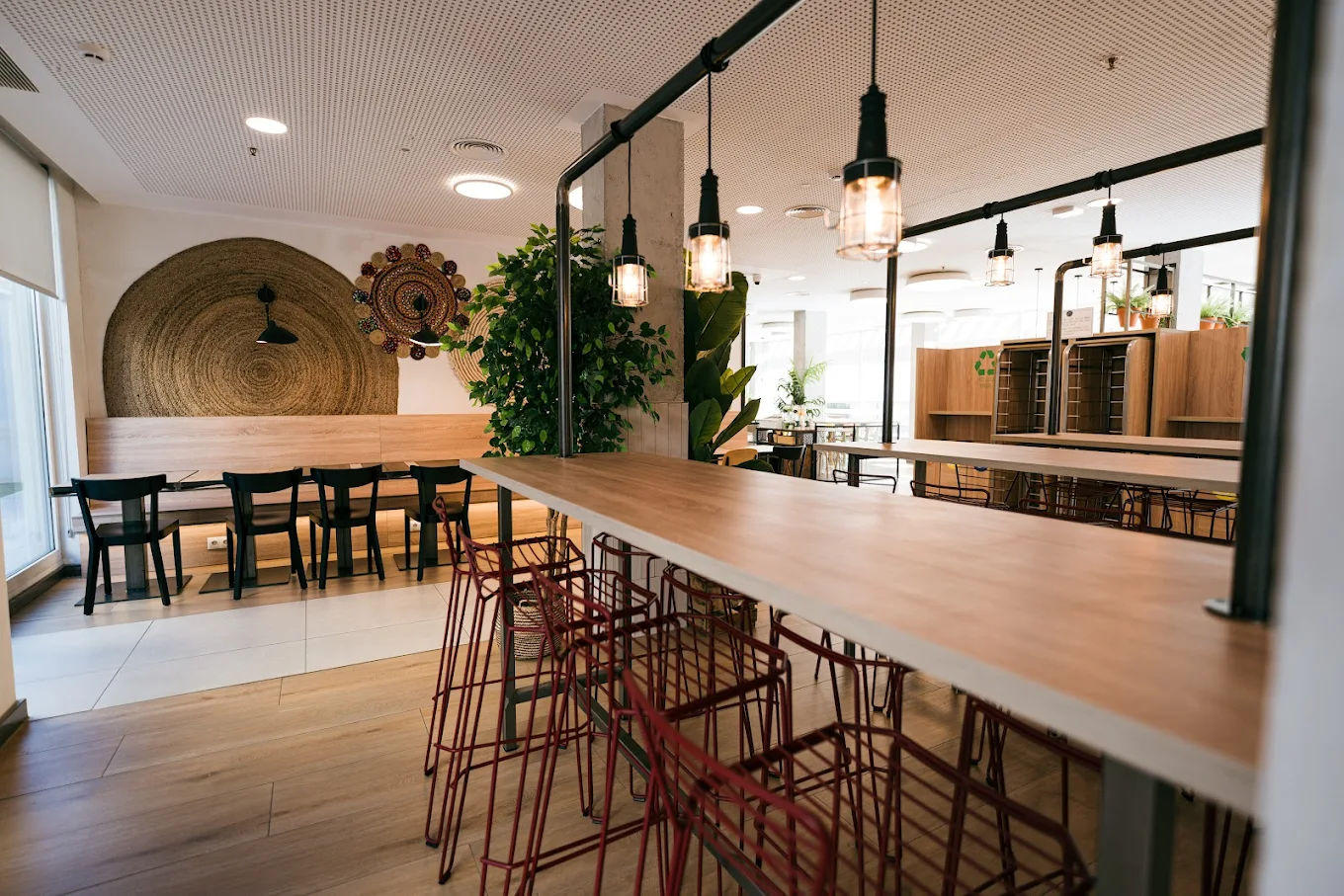 Dining room for large groups